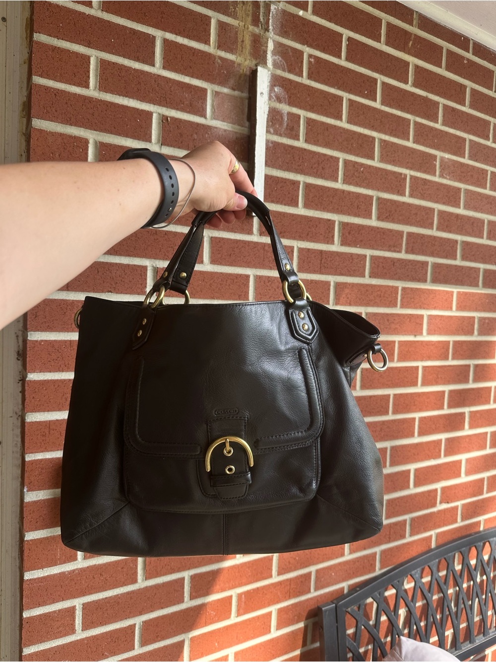 Vintage Coach Campbell belle carryall